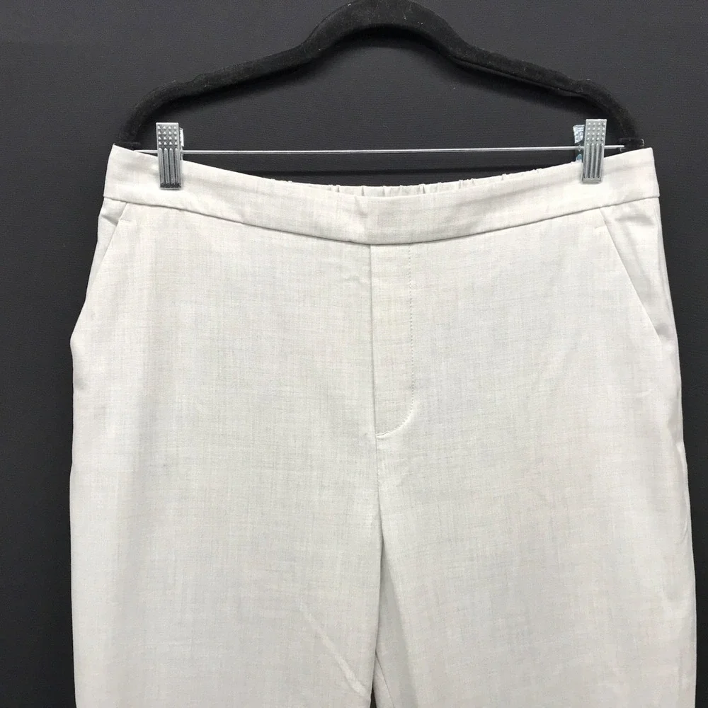 Banana Republic Women's Hayden Tapered Pants, Size 14, Grey Pull-On Ankle - Picture 2 of 8